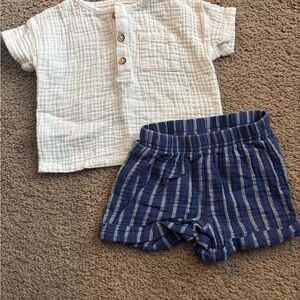 Cat & Jack White and Blue Kids Matching Set